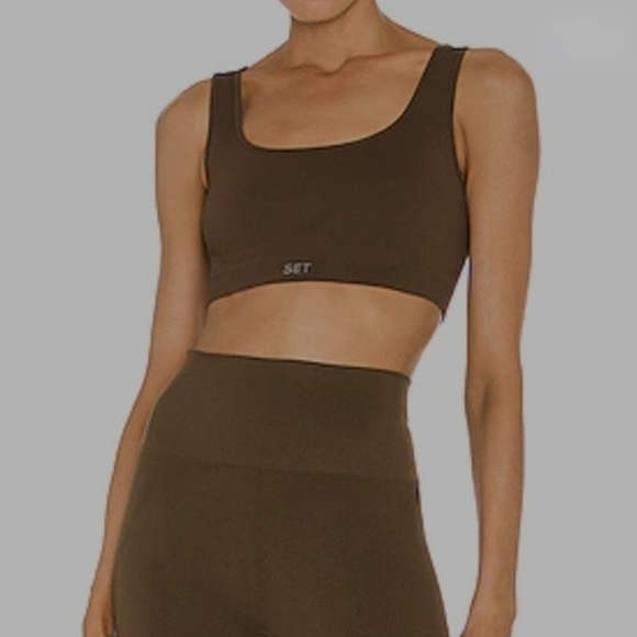 SET Active 2 Piece Brown Leggings and Crop Top Set X REVOLVE - Picture 12 of 12